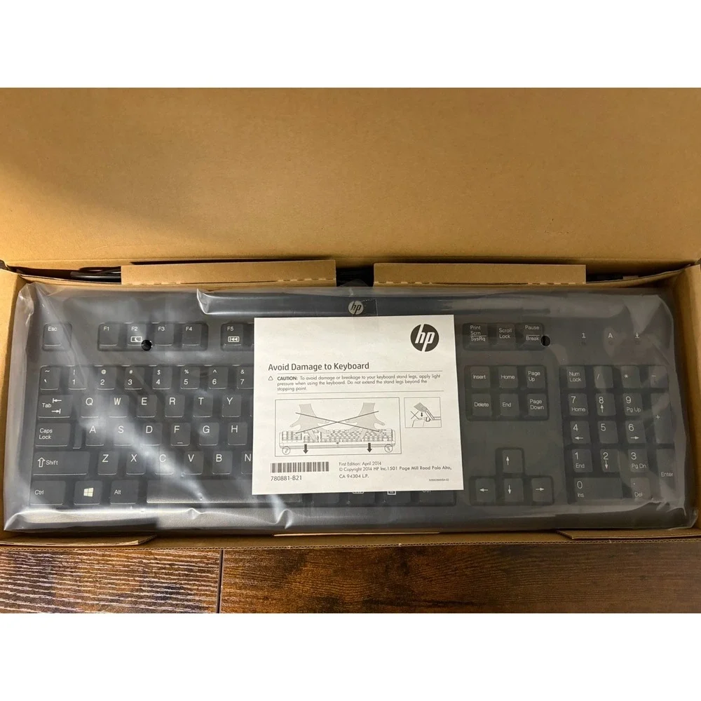 HP‎ Primax Electronics USB Corded Keyboard Standard In Box NEW Model KB57211